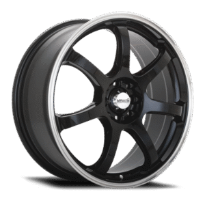 Maxxim Knight 15x6.5 8x100/114.3 ET38 Gloss Black Lip Polish
