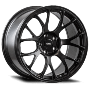 Konig Forged F1M 18X10.5 5X120 ET25 Satin Black Knurled Bead
