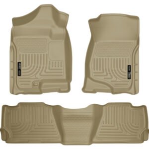 Husky Liners 07-13 GM Escalade/Suburban/Yukon WeatherBeater Tan Front & 2nd Seat Floor Liners