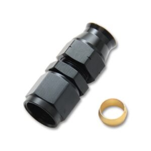 Vibrant -10AN Female to .625in Tube Adapter Fitting (w/Brass Olive Insert)
