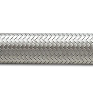 Vibrant -4 AN SS Braided Flex Hose (2 foot roll)