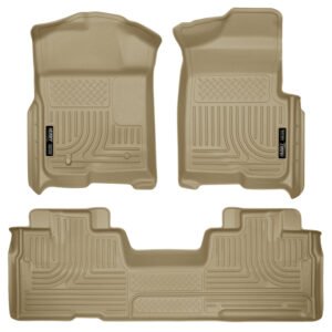 Husky Liners 09-12 Ford F-150 Super Cab WeatherBeater Combo Tan Floor Liners