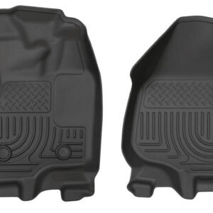Husky Liners 12-15 Ford Super Duty Crew & Extended Cab WeatherBeater Front Row Black Floor Liners