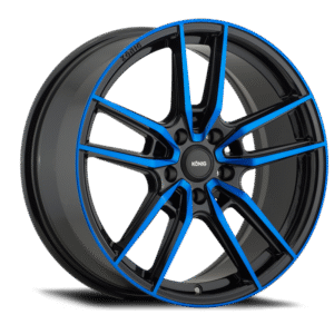 Konig Myth 19x8.5 5x114.3 ET40 Gloss Black w/ Blue Tinted Clearcoat