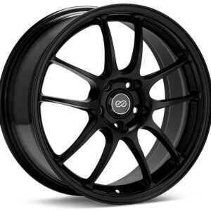 Enkei PF01 18x9.5 5x114.3 15mm Offset Black Wheel