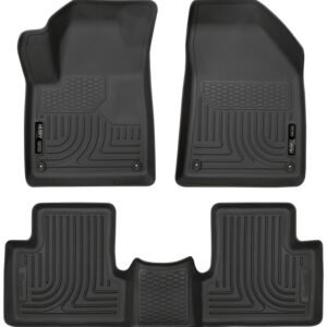 Husky Liners 15-22 Jeep Cherokee WeatherBeater Combo Black Floor Liners