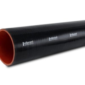 Vibrant Straight Hose Coupler 4.25in ID x 12in Long - Black