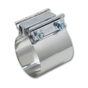 Vibrant Easy Seal SS Exh Sleeve Butt Joint Clamp for 4in O.D. Tubing also 4in Nominal Oval Tubing