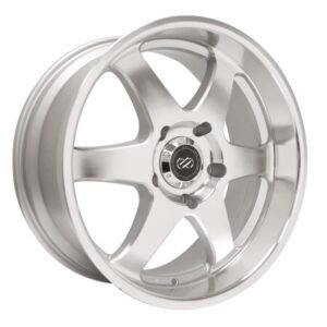 Enkei ST6 17 x 8 35mm Offset 6x139.7 Bolt Pattern 78mm Bore Dia Silver Machined Wheel