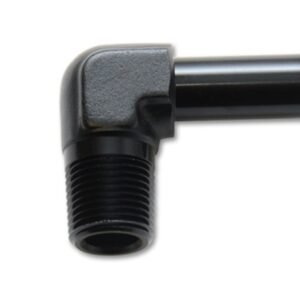 Vibrant 3/4 NPT to 3/4in Barb Straight Fitting 90 Deg Adapter - Aluminum