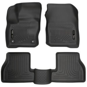 Husky Liners 2016 Ford Focus Weatherbeater Front and 2nd Seat Floor Liners - Black