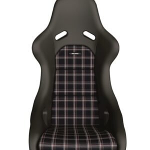 Recaro Classic Pole Position ABE Seat - Black Leather/Classic Checkered Fabric