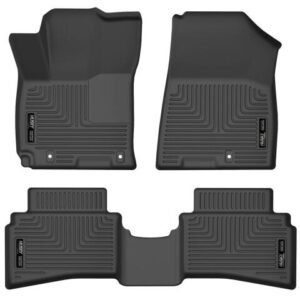 Husky Liners 20-22 Hyundai Venue WeatherBeater Front & 2nd Seat Floor Liners - Black