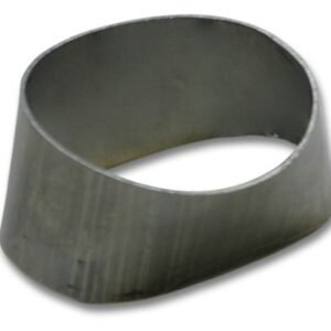 Vibrant 90mmx55mm Oval to 76mm Round Transition Adapter T304 SS for use with Part #1448 and #14480