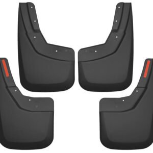 Husky Liners 14-17 Chevy Silverado 1500 / 15-16 Silverado 2500 HD Front and Rear Mud Guards - Black