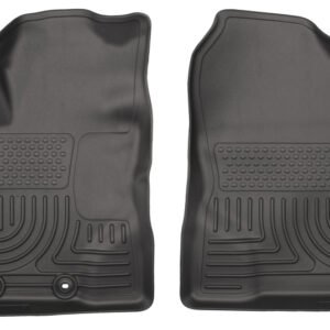 Husky Liners 12-18 Toyota Yaris WeatherBeater Black Front Floor Liners