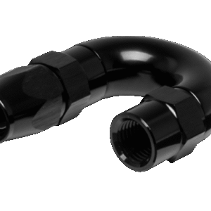 Vibrant -3AN 180 Degree High Flow Hose End Fitting for PTFE Lined Hose - Aluminum