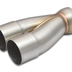 Vibrant 2-1 SS Merge Collectors (3in Inlet Slipover ID 3-1/2in Outlet OD) - Sold Individually