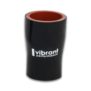 Vibrant 4 Ply Aramid Reducer Coupling 2.5in I.D. x 4in I.D. - Gloss Black