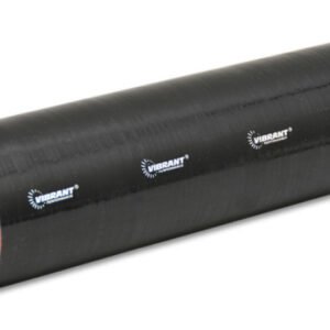 Vibrant Silicone Straight Hose Coupler 6.00in ID x 12.00in Long - Gloss Black
