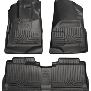 Husky Liners 10-12 Cadillac SRX WeatherBeater Combo Black Floor Liners (One Piece for 2nd Seat)