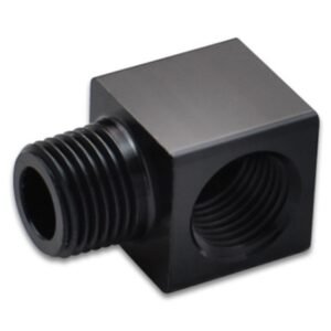 Vibrant 1/8in NPT Female x 1/8in NPT Male 90 Deg Adapter Fitting