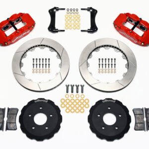 Wilwood Narrow Superlite 6R Front Hat Kit 13.06in Red Backdraft Cobra (BMW E36 Based)
