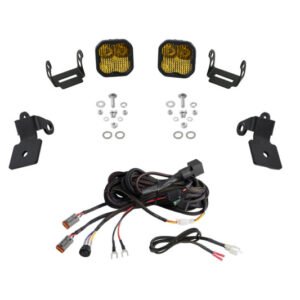 Diode Dynamics 20-Present Polaris RZR A-Pillar LED Pod Kit SS3 Sport - Yellow Combo