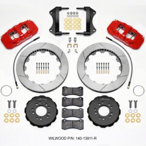 Wilwood AERO6 Front Hat Kit 15.00 Red 2014-up Corvette C7 w/Lines