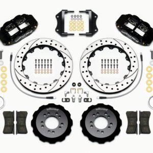 Wilwood Narrow Superlite 6R Front Hat Kit 12.88in Drilled 2013-Up Ford Focus ST w/ Lines