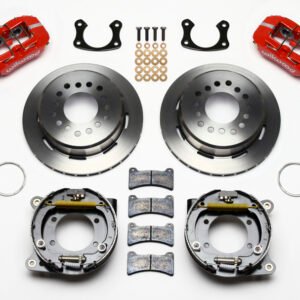 Wilwood Dynapro Low-Profile 11.00in P-Brake Kit - Red New Big Ford 2.50in Offset