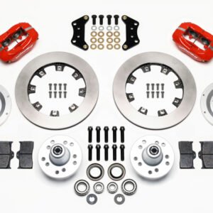 Wilwood Forged Dynalite Front Kit 12.19in Red Magnum Force Drop Spindle