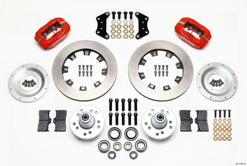 Wilwood Forged Dynalite Front Kit 12.19in Red Magnum Force Drop Spindle