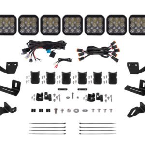 Diode Dynamics Prinsu/Sherpa Roof Racks- SS5 7-Pod CrossLink Mounting Kit - Pro White Driving