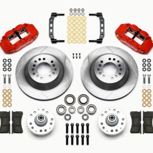 Wilwood Narrow Superlite 6R Front Hub & 1PC Rtr Kit 12.88in-Red 74-80 Pinto Disc Spindle only