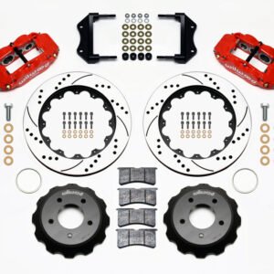 Wilwood Narrow Superlite 6R Front Hat Kit 14.00in Drilled Red 84-87 Corvette C4