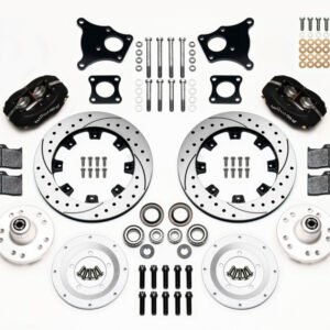 Wilwood Forged Dynalite Front Kit 12.19in Drilled AMC 71-76 OE Disc w/o Bendix Brakes