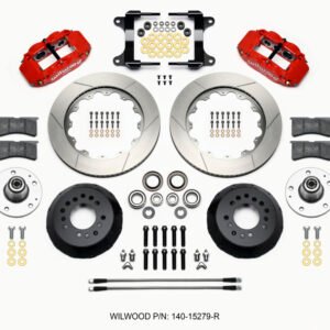 Wilwood Narrow Superlite 6R Front Hub Kit 14.00in Red 82-92 Camaro//Firebird