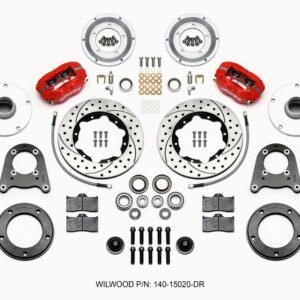 Wilwood Forged Dynalite-M Front Kit 10.75in Drilled Red 1950-1955 MG-TD/TF