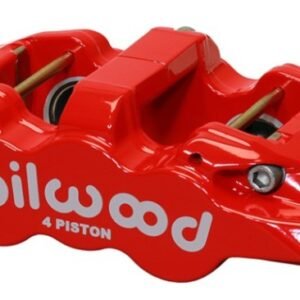Wilwood Caliper-Aero4-R/H - Red 1.62/1.38in Pistons 1.25in Disc