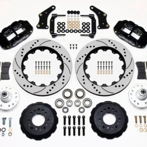 Wilwood Narrow Superlite 6R Front Hub Kit 14.00in Drilled Large GM 57-70 Drop Spindle