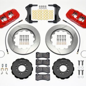 Wilwood AERO6 Front Hat Kit 14.25 Red 2014-Up Corvette C7 w/Lines