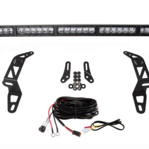 Diode Dynamics 18-21 Jeep JL Wrangler/Gladiator SS30 Bumper Bracket Kit - White Driving (Single)