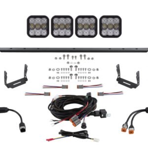 Diode Dynamics 14-23 Toyota 4Runner SS5 Stealth Grille LED 4-Pod Kit Sport - White Combo