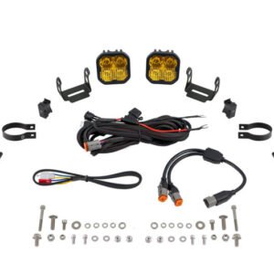 Diode Dynamics SS3 LED Bumper 2 In Roll Bar Kit Pro - Yellow Combo (Pair)