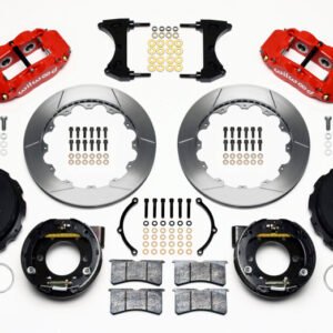 Wilwood Narrow Superlite 4R Rear P-Brk Kit 12.88in Red 2005-2014 Mustang