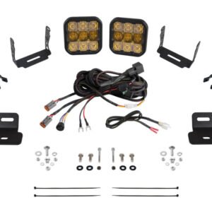 Diode Dynamics 17-24 Can-Am Maverick X3 SS5 Stage Series Ditch Light Kit - Pro Yellow Combo