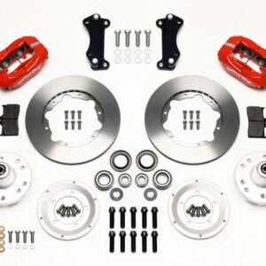 Wilwood Forged Dynalite Front Kit 11.00in Red Heidts Tri -5 2 inch Drop Spindle