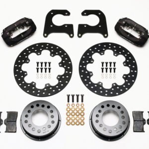 Wilwood Forged Dynalite Rear Drag Kit Drilled Rotor M-W / Lamb Ends 1/2in Studs