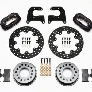 Wilwood Forged Dynalite Rear Drag Kit Drilled Rotor Mopar/Dana 2.36in Off w/Snap Ring Bearing